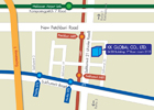 KK Global Office Location Map